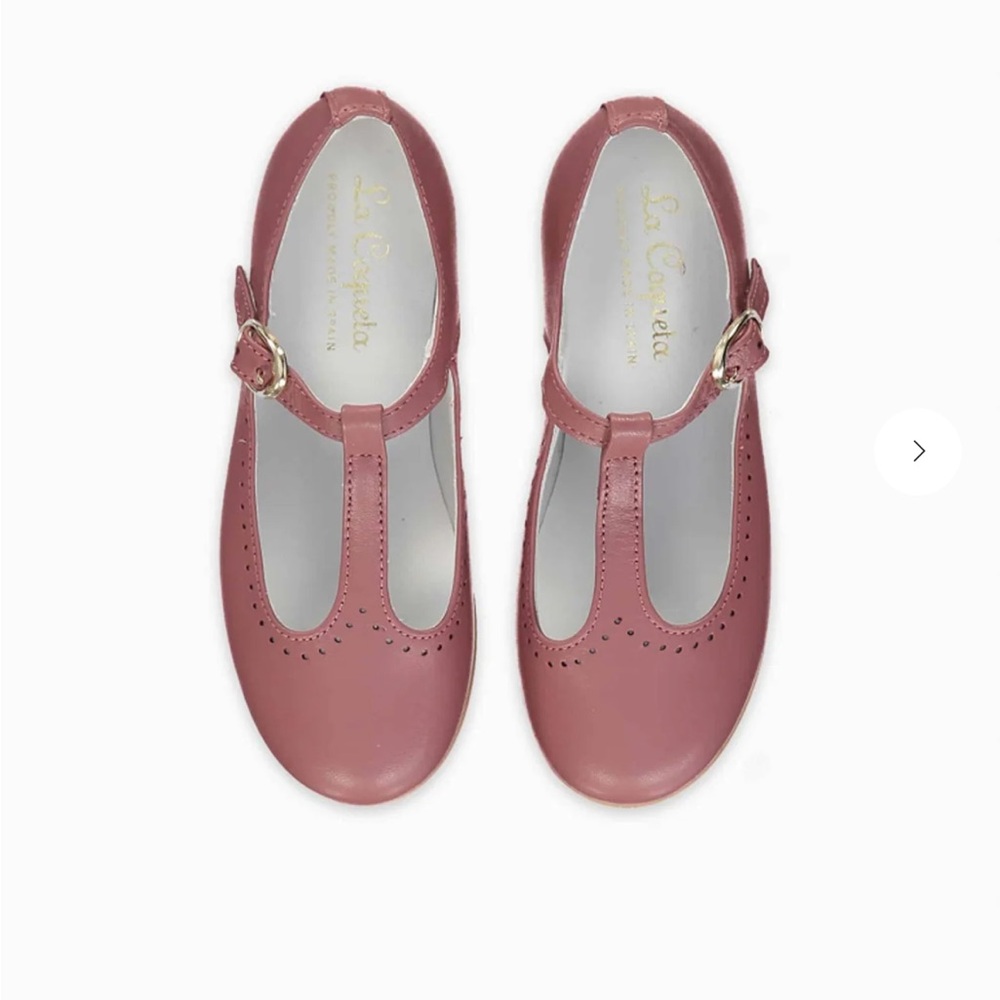 La Coqueta Dusty Pink T Bar Shoes